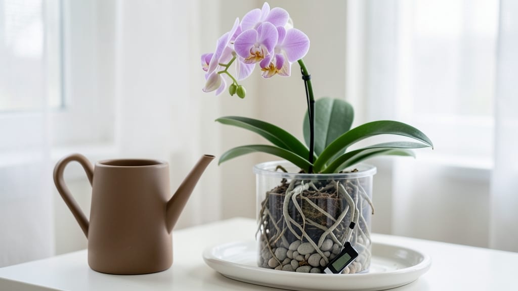 How Often to Water Orchids in Clay Pebbles: Seasonal Schedule by Leaf Test
