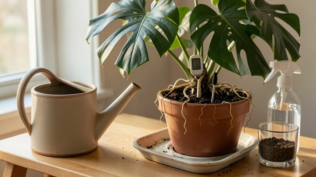 Monstera Plants: Watering Schedule by Leaf Size and Season