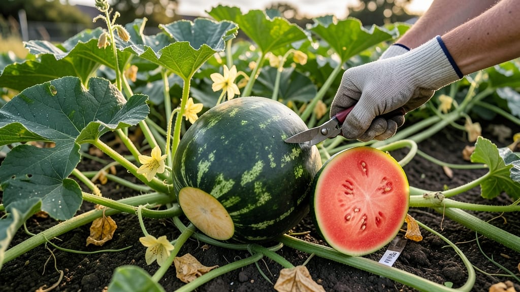 When to Pick Sugar Baby Watermelon: Thump, Strip, and Curve Test Guide