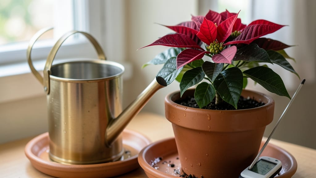 Watering a Poinsettia: The Exact Schedule to Keep Leaves Lush Without Root Rot