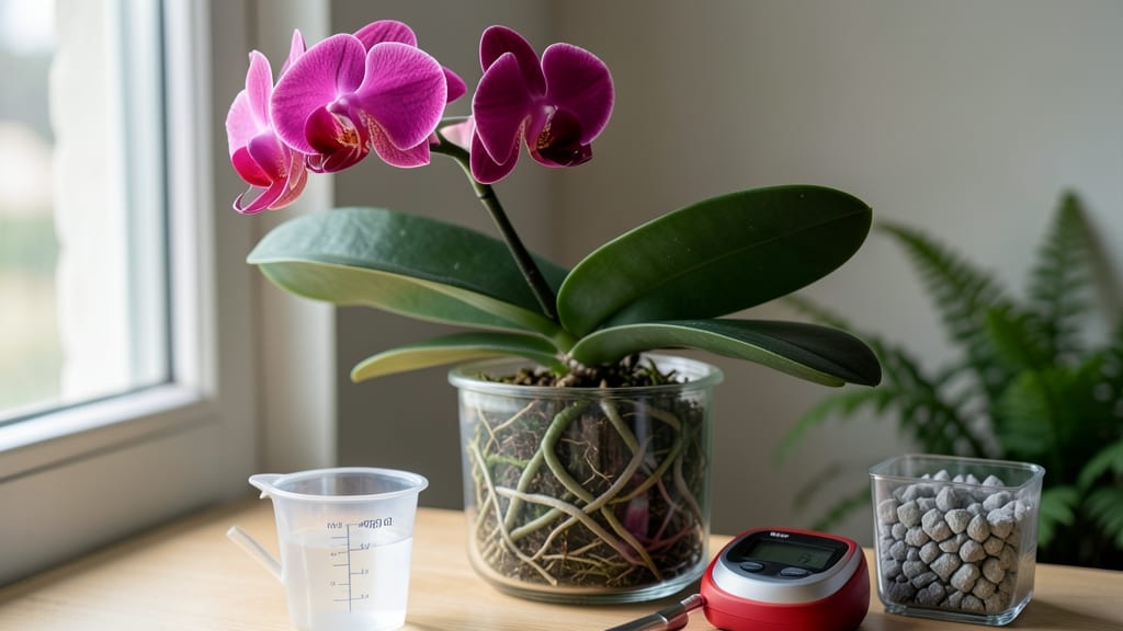 Orchids in Hydroton How Often to Water: Watering Schedule by Color Change Guide