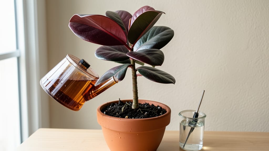 Rubber Plant Watering Guide: The 4-Week Schedule That Prevents Root Rot