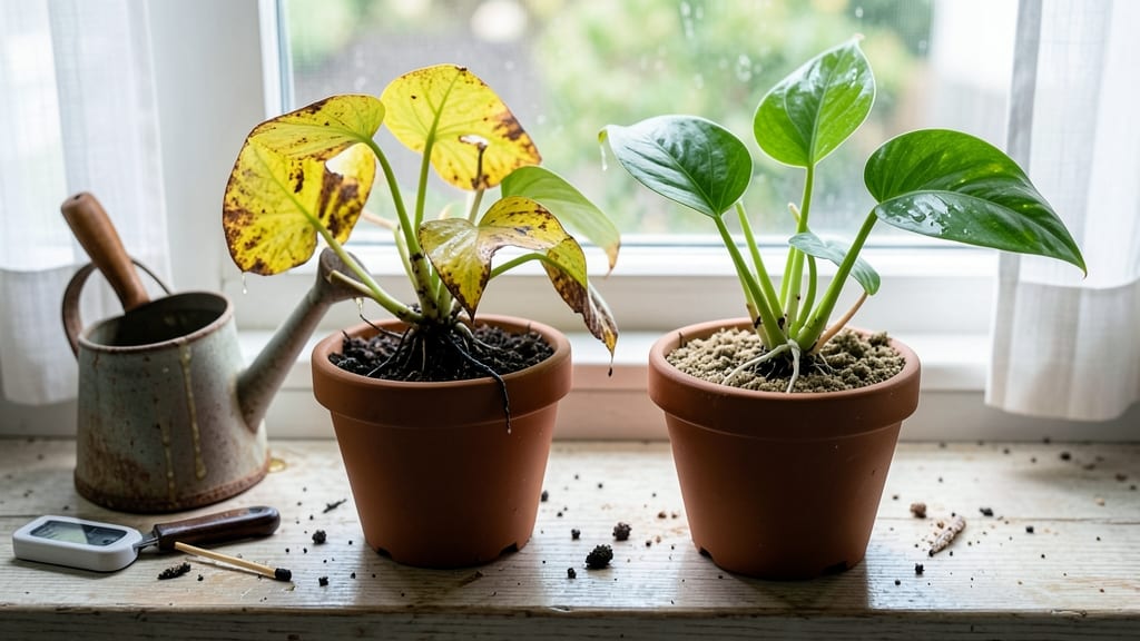 How to Know If You Overwatered a Plant: 5 Yellowing Leaves Signs and Root Test