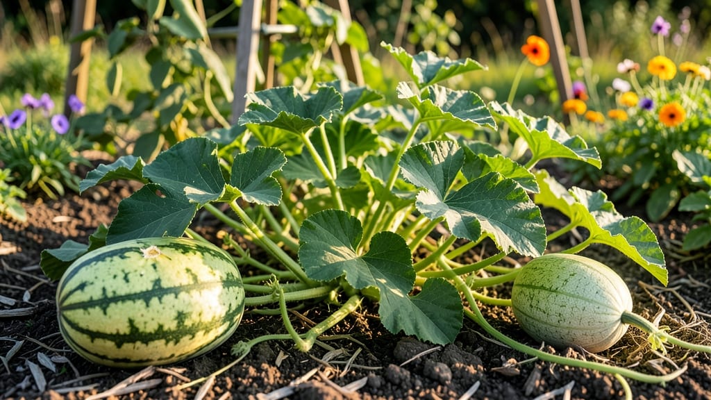 Can You Grow Watermelon And Cantaloupe Together: Space Needs and Pollination Insights