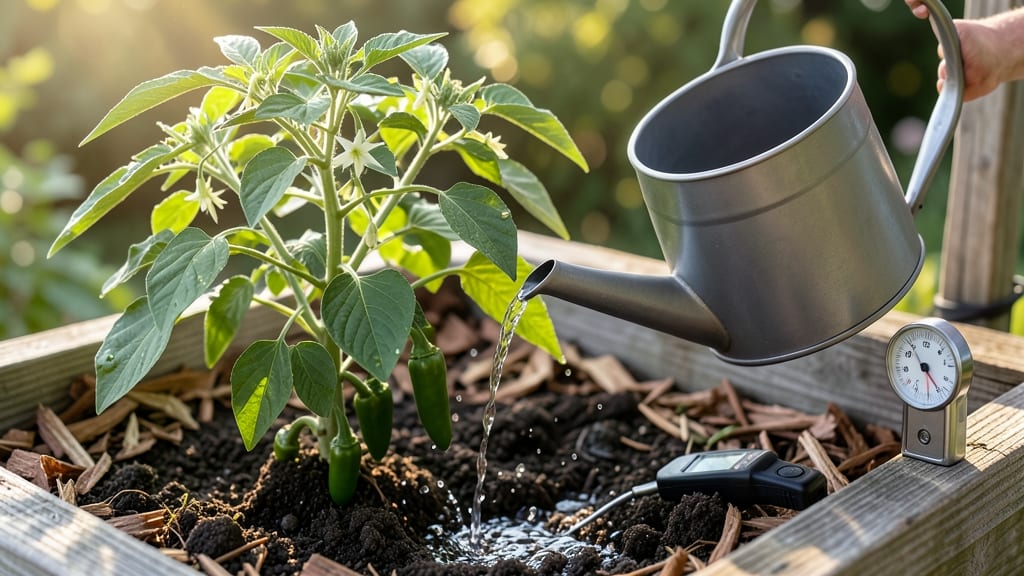 How Often to Water Jalapeno Plants: Soil Dry Test & Growth-Stage Schedule