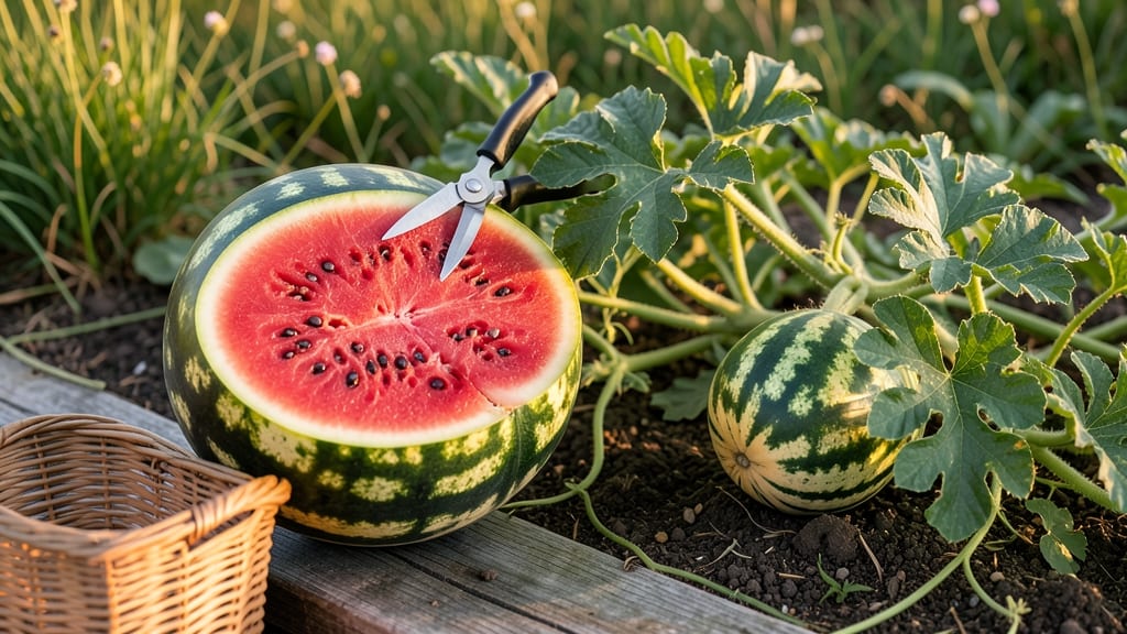 When to Pick Watermelon From Vine: 3 Field-Tested Cues for Perfect Ripeness